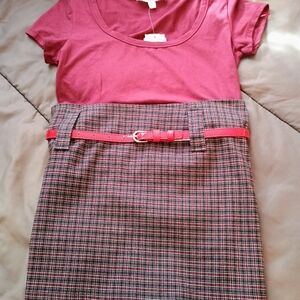 Lipsy size small, Plaid Mini Skirt For Dressing Up Or Down.